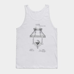 Extension Lamp Vintage Patent Hand Drawing Tank Top